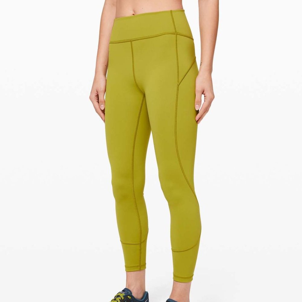 NWT Lululemon In Movement Tight 25" Everlux Lime